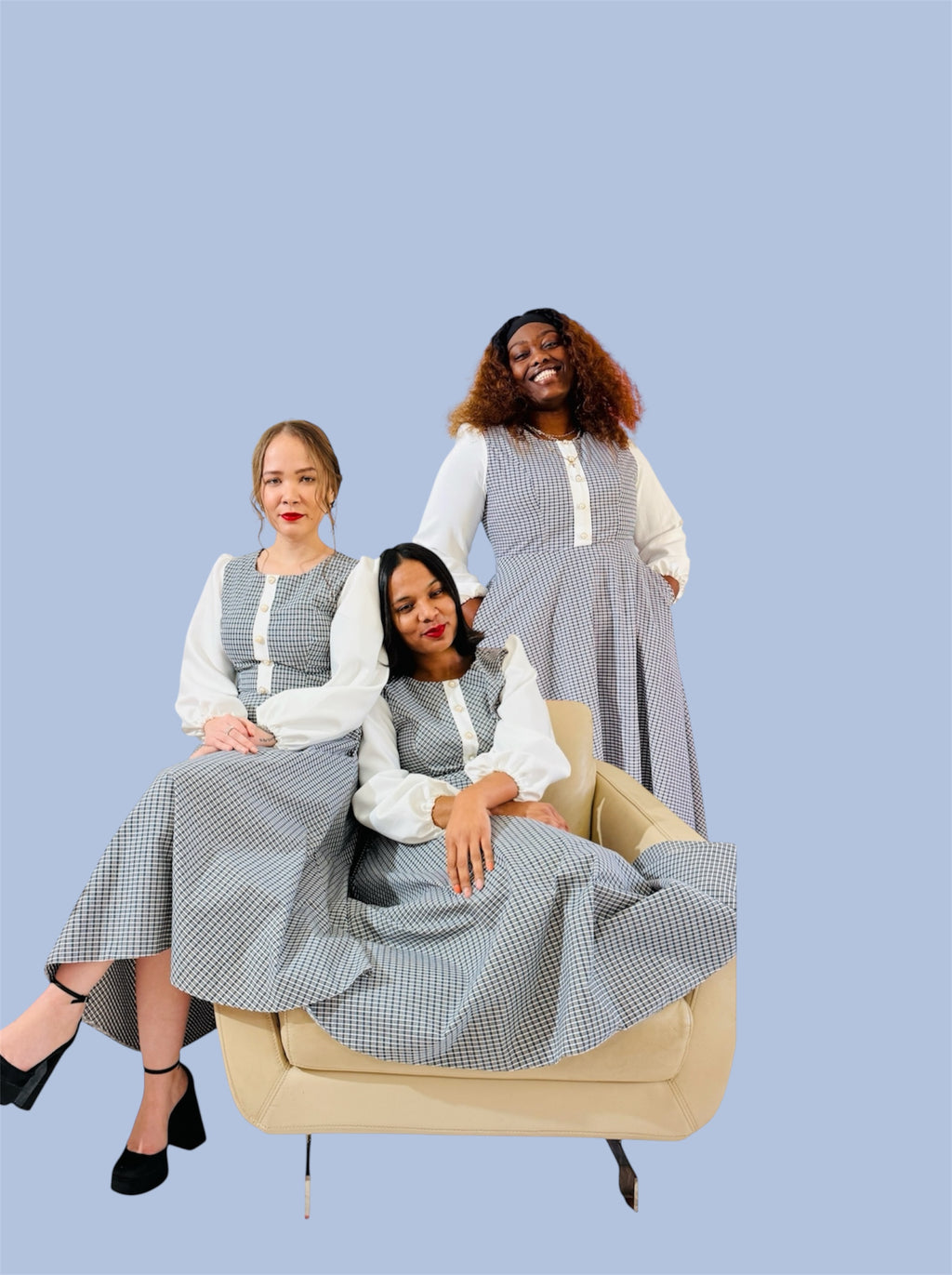 Francesca dress blue