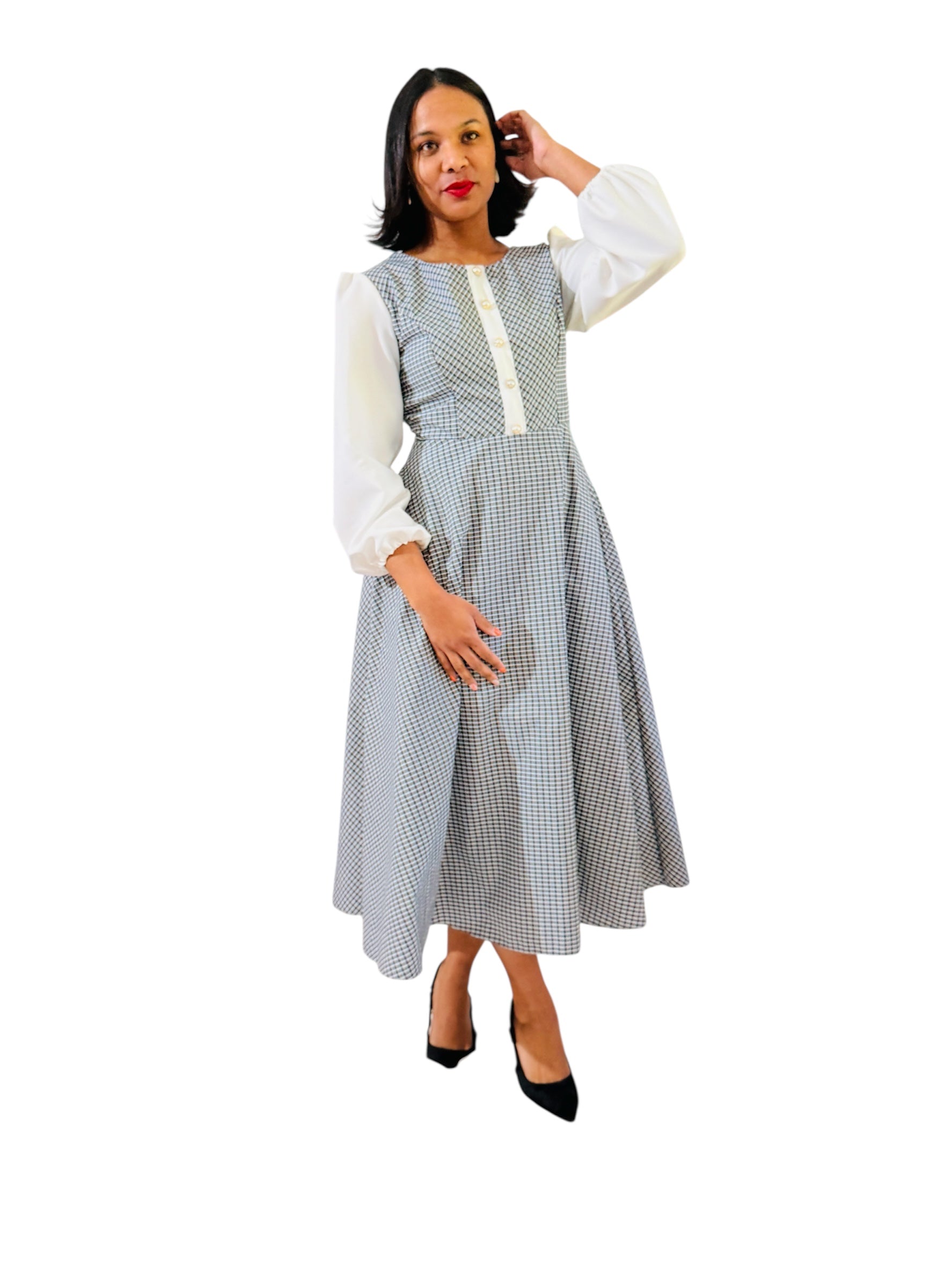 Francesca dress blue