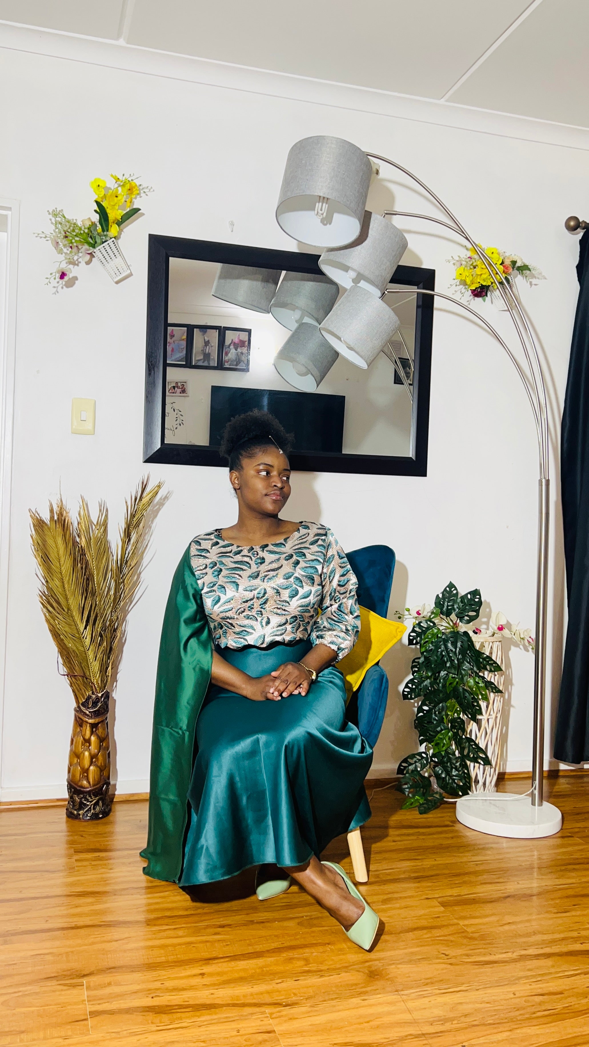 Sapphire Green Dress