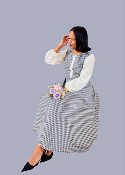 Francesca dress blue