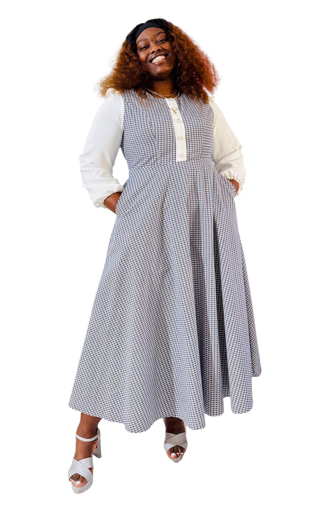 Francesca dress blue